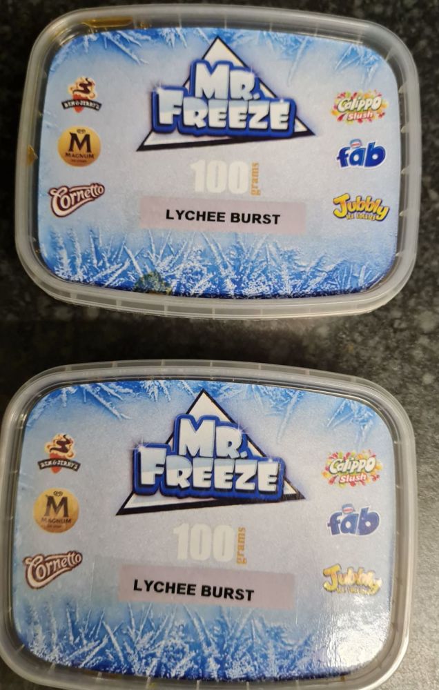 LYCHEE BURST FLAVOUR 100G x 2 = 200g Original Genuine Mr.Freeze Lychee Burst Flavour