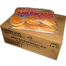 Americana Seeded Burger Bun  size available 4