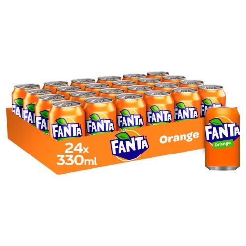 FANTA CANS 330 X 24  (EURO) ONE FULL PALLET 99 CASES FRESH STOCK LONG EXPIR