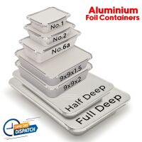 Aluminium Foil Food Containers Take Away Box No1 - No2 - No6a - 9x9