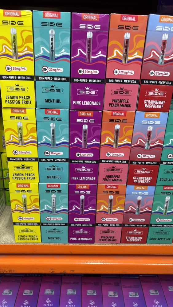 ORIGINAL SKE Crystal  600+ PUFFS+ MESH COIL VAPES 20MG / 2ML from UK  FULL BOX OF 10 Vapes