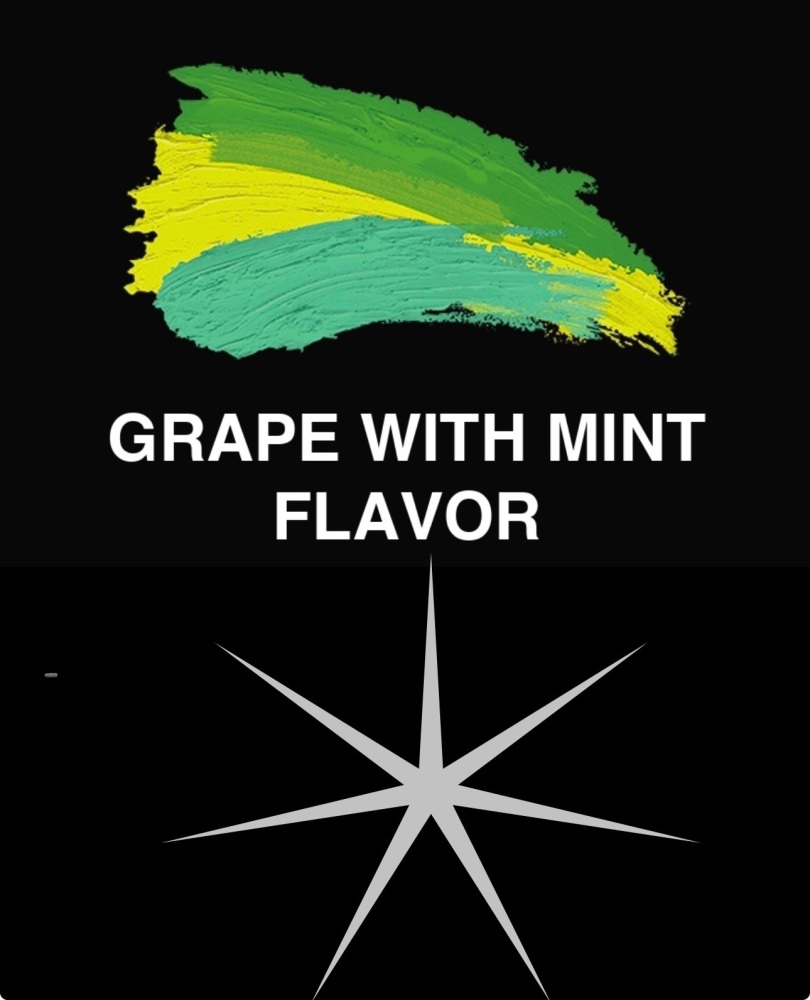 GRAPE WITH MINT FLAVOUR 1kg  original flavour grape with Mint SHIP FROM UK
