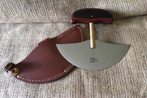 Ulu Knife with Leather Sheath