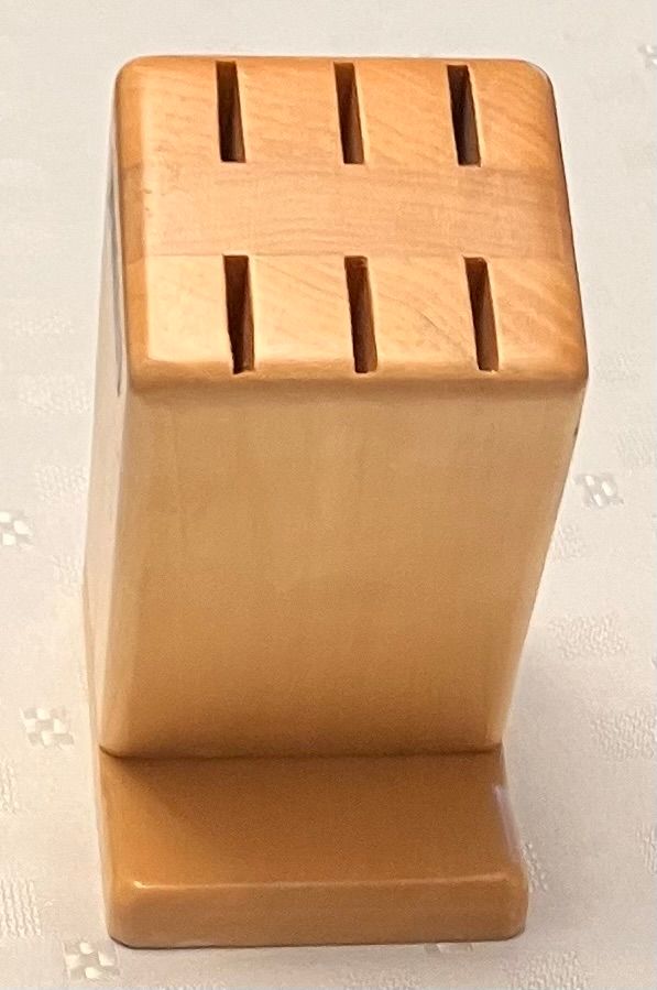 Steak Knife Block- Solid Canadian Poplar