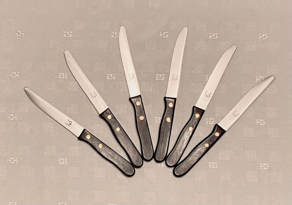 Steak Knives Set- 6 x Regular Tomato/Steak Knives