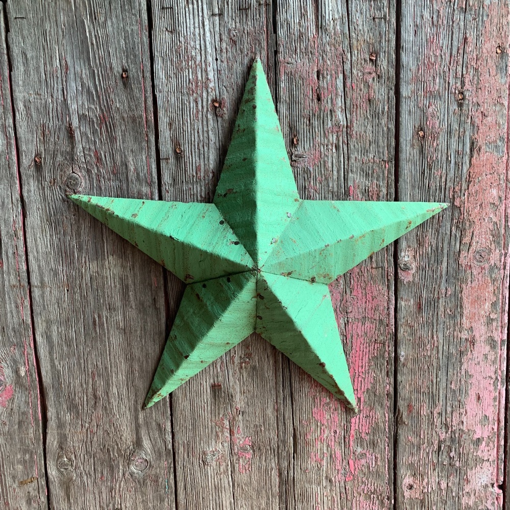 Green 18” Amish Barn Star
