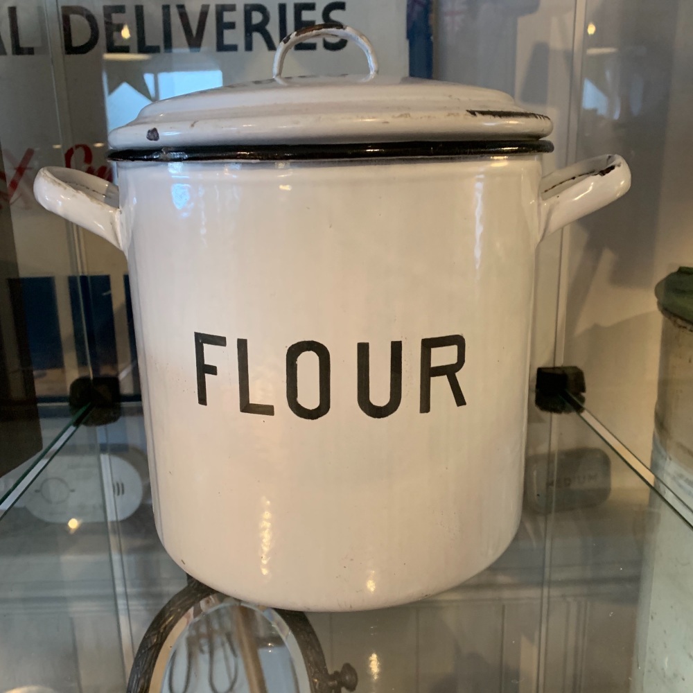 Enamel Flour Cannister