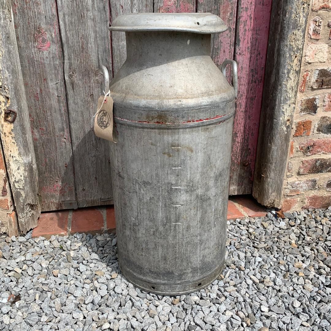 Large 10 Gallon Aluminium Vintage Milk Churn