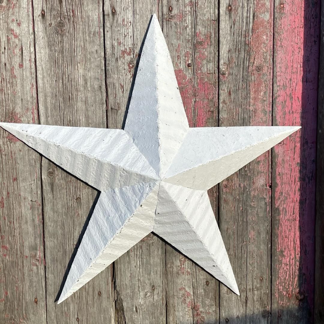 White 28” Amish Barn Star