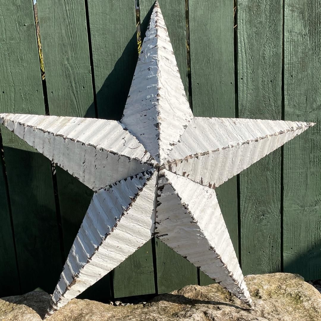 White 39" Amish Barn Star