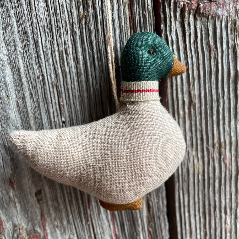Maileg Linen Duck Decoration