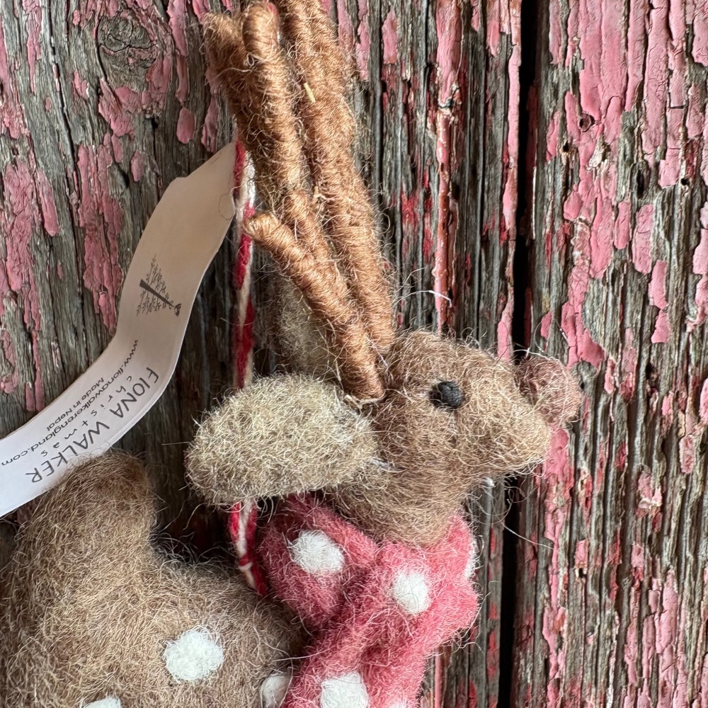 Fiona Walker England Felt Reindeer