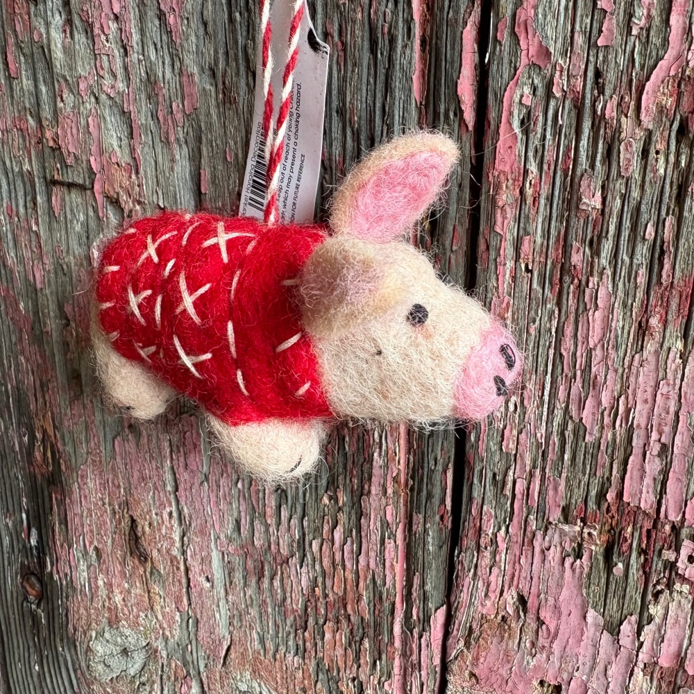 Fiona Walker England Felt Piggy in Blanket
