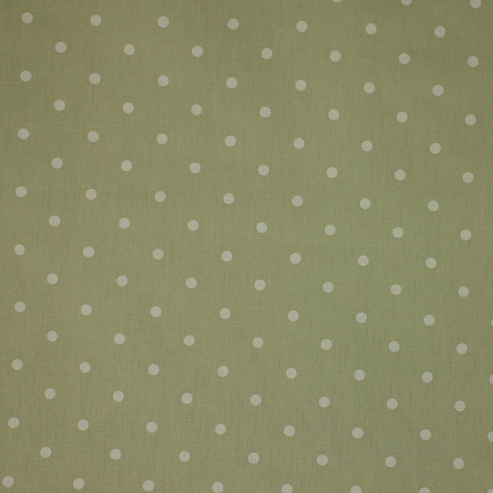 Dotty - Sage - Soft Furnishings weight Fabric - priced per metre