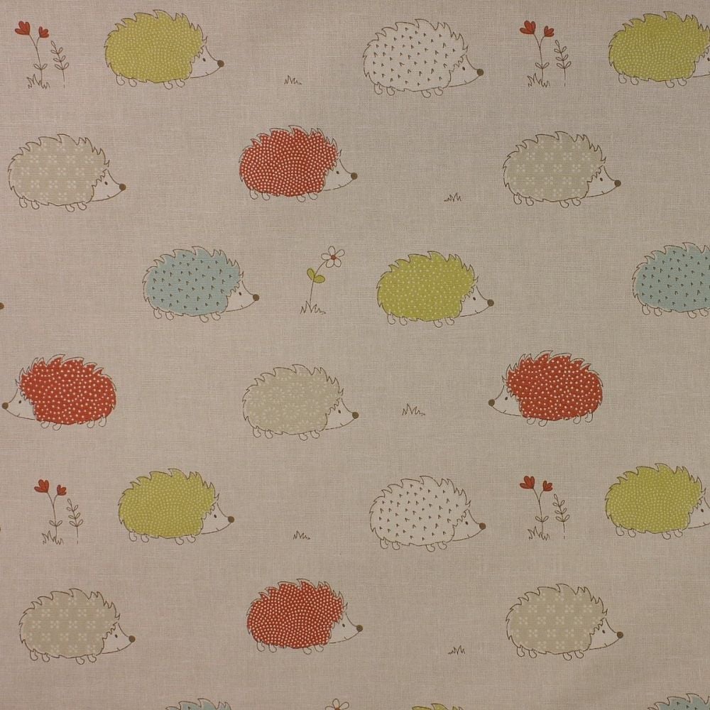 Hedgehogs - Duck Egg - Soft Furnishings weight Fabric - priced per metre
