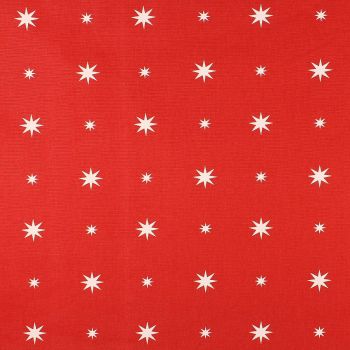 Christmas Starlight - Red - Soft Furnishings weight Fabric - priced per metre