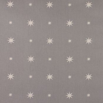 Christmas Starlight - Grey - Soft Furnishings weight Fabric - priced per metre