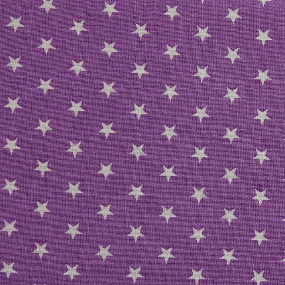 White Stars on Violet (148cm wide fabric) (£9pm)
