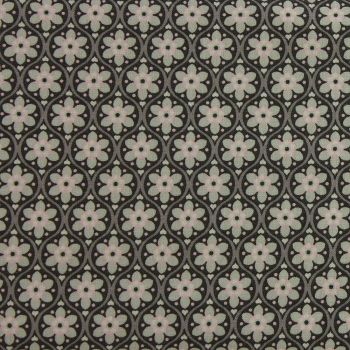Julia - Solid Flower - Grey & Pink (150cm wide fabric) (£11pm)