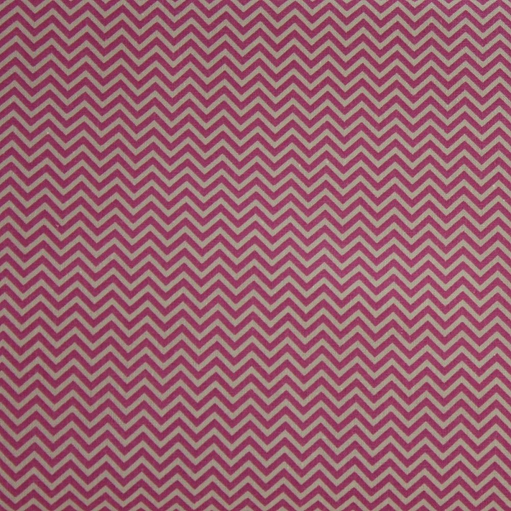 Rico Fabrics - Pink Zig Zag (160cm wide fabric)