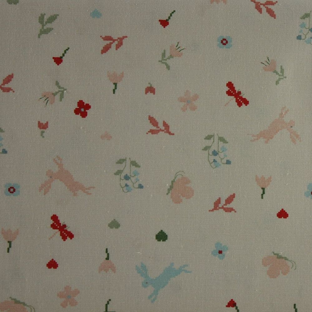 Rico Fabrics - Meadow with Hares (140cm wide fabric) (£12pm)