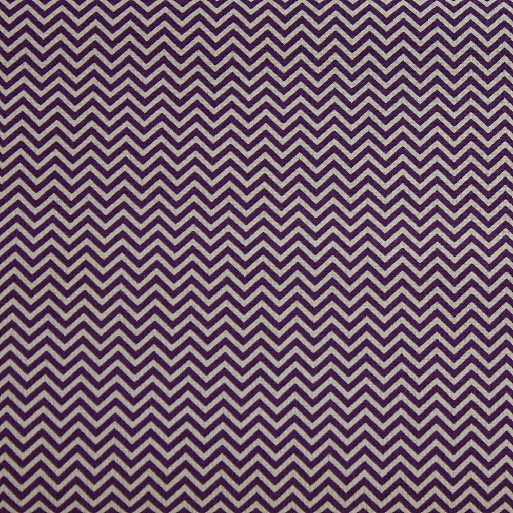 Rico Fabrics - Violet Zig Zag (160cm wide fabric)