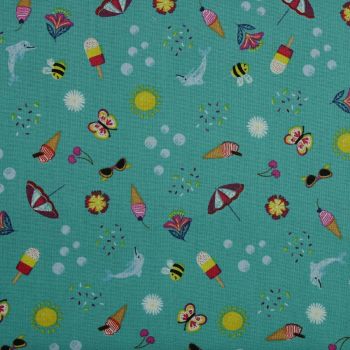 Lewis and Irene Whatever the Weather Summer Novelty Patchwork Quilting 100% Cotton Fabric (£12pm)