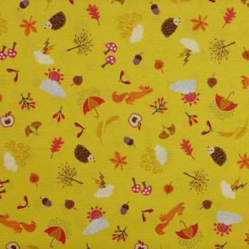 Lewis and Irene Whatever the Weather Autumn Novelty Patchwork Quilting 100% Cotton Fabric (£12pm)
