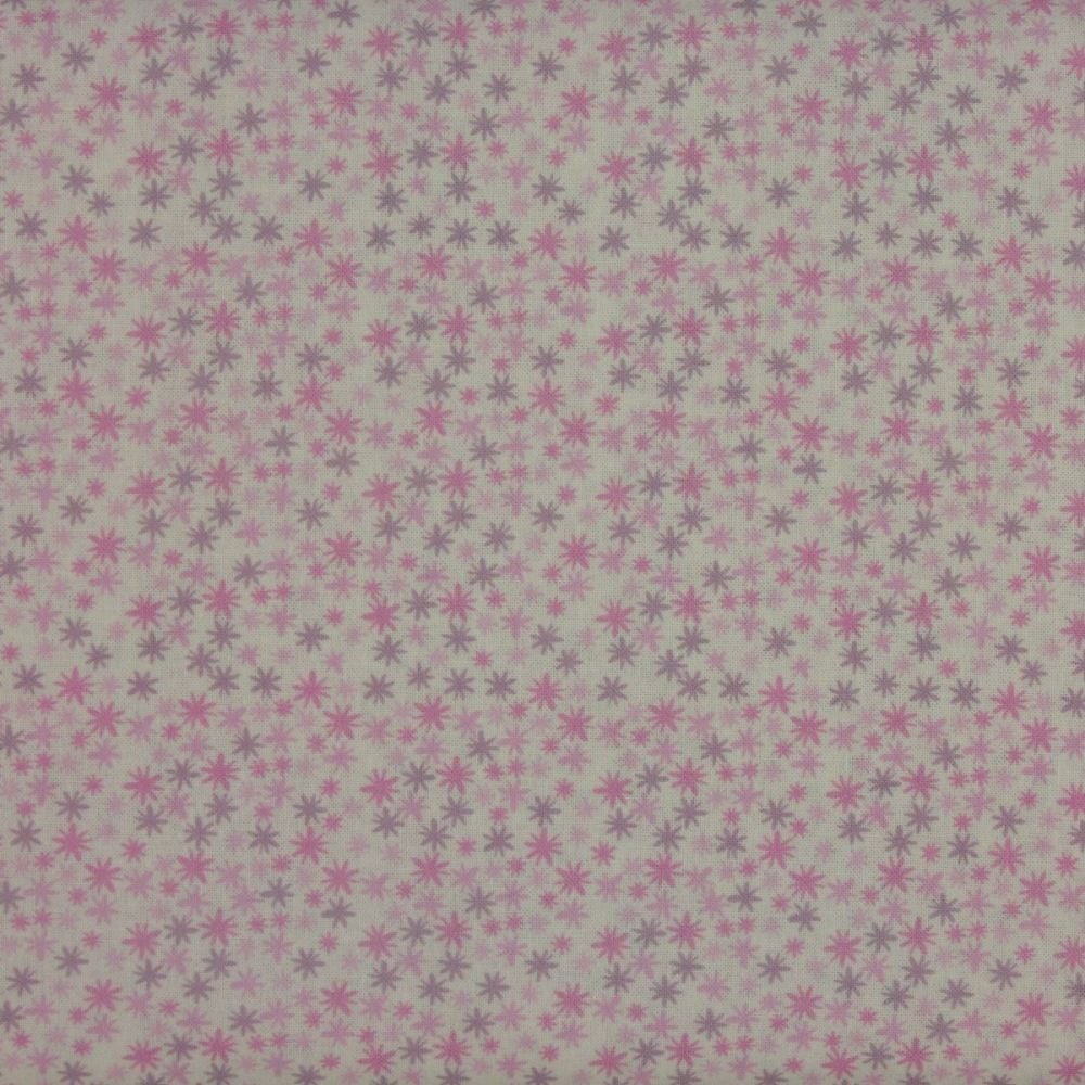 Twinkle Stars  in Pink (150cm wide fabric) (£12pm)