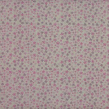 Twinkle Stars  in Pink (150cm wide fabric) (£12pm)