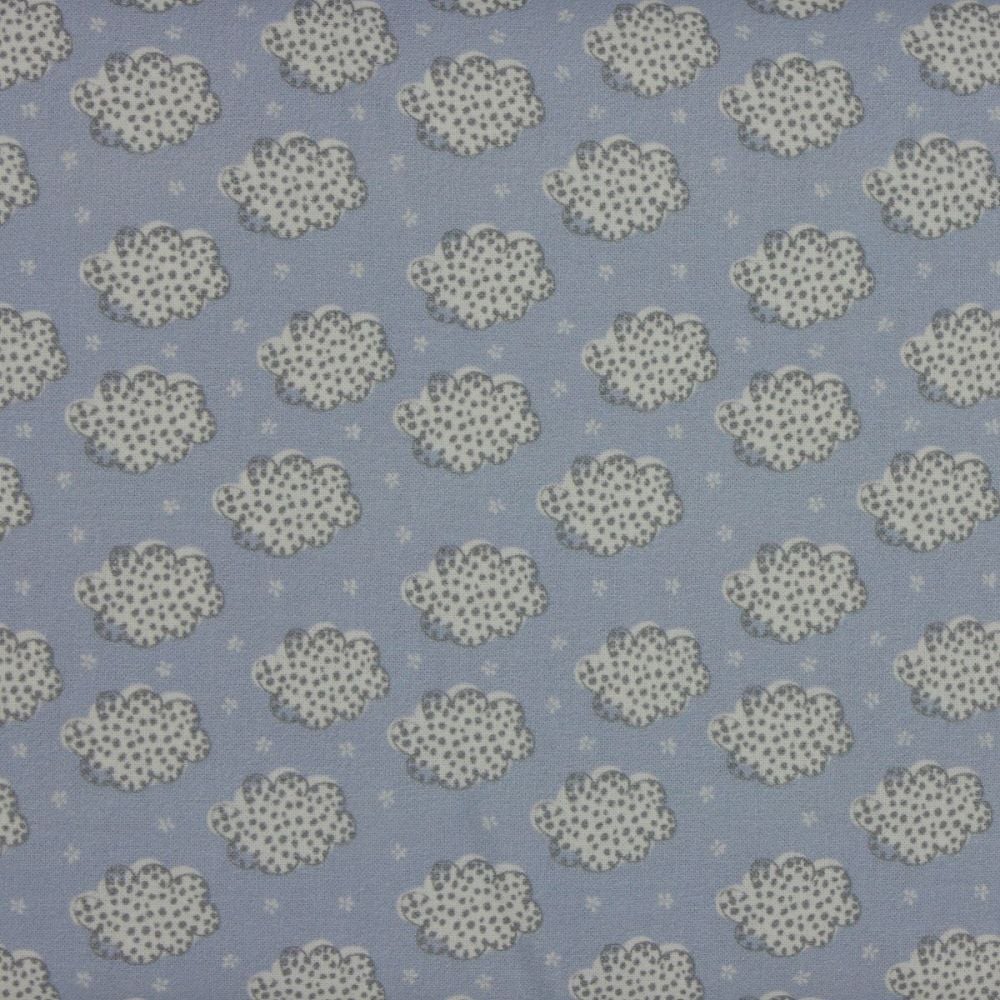 Clouds in Blue (150cm wide fabric) (was £12pm now £9pm)