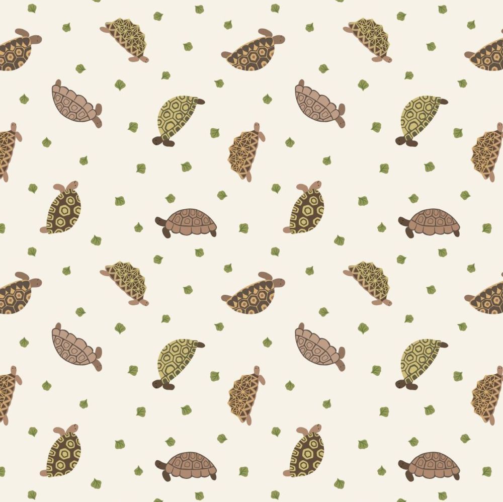 Lewis and Irene Small Things Pets - Tortoises - Patchwork Quilting 100% Cot
