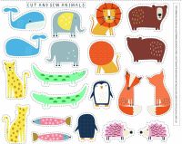 Cut and Sew Animal panel by Dashwood Studio - 100% quilting cotton