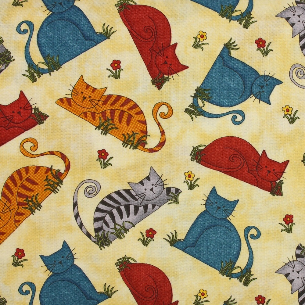 Colorful Cats on Vanilla 