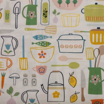 Hobbies Cooking 100% Cotton Patchwork Quilting Fabric (£12.60pm)