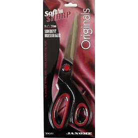Janome Soft'n Sharp - 9.5" (241mm) Sidebent Dressmaking Scissors