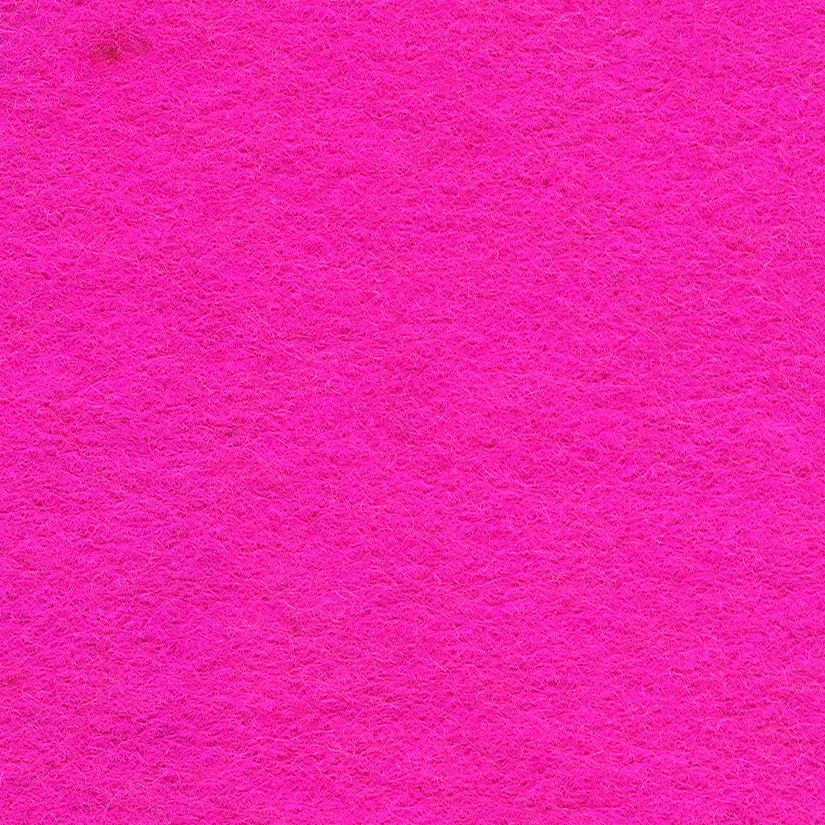 Wool Viscose Mix Felt Fabric 300gsm - Shocking Pink