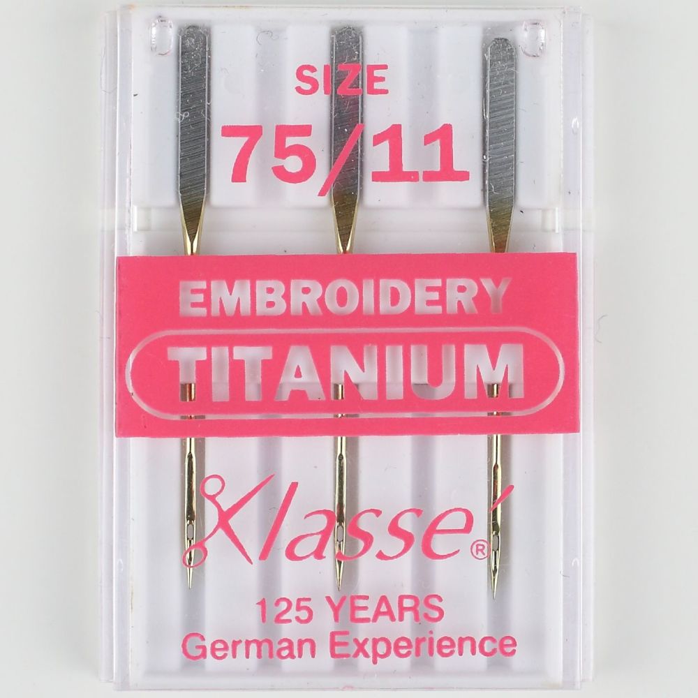 Klasse Machine Needles - Embroidery Titanium 75/11