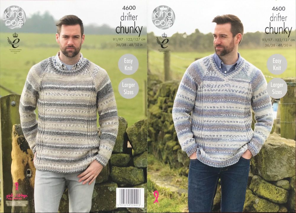 King Cole Pattern 4600 Mens Sweaters