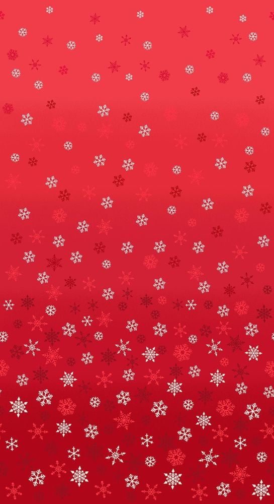 Christmas 21 Scandi - Ombre snowflakes Red (£12pm)