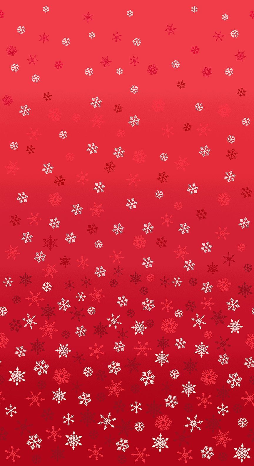 Christmas 21 Scandi - Ombre snowflakes Red