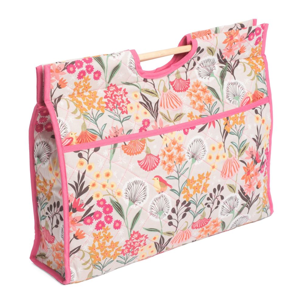 Floral Quilted Knitting Bag