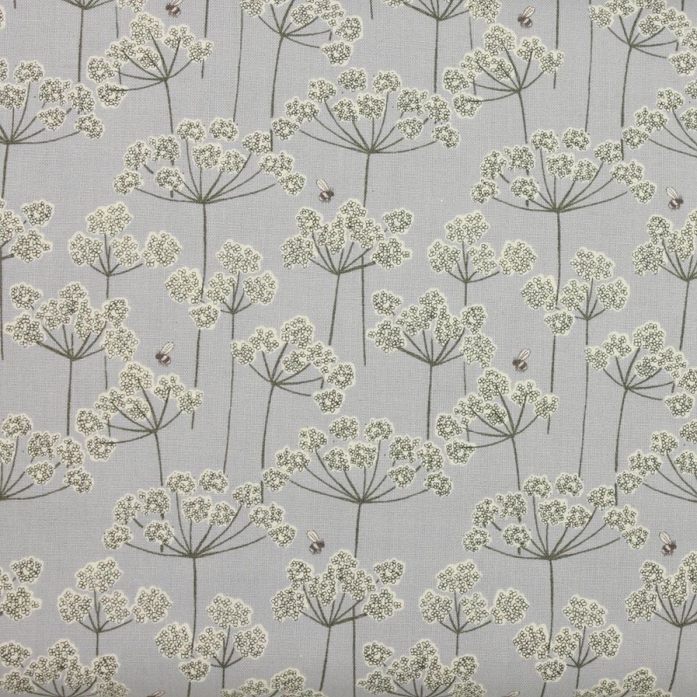 Country Life Reloved - Cow Parsley & Bee on Grey (£12pm)
