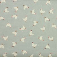 Country Life Reloved - Little Hens on Duck Egg (Â£12pm)