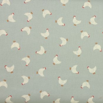 Country Life Reloved - Little Hens on Duck Egg (£12pm)
