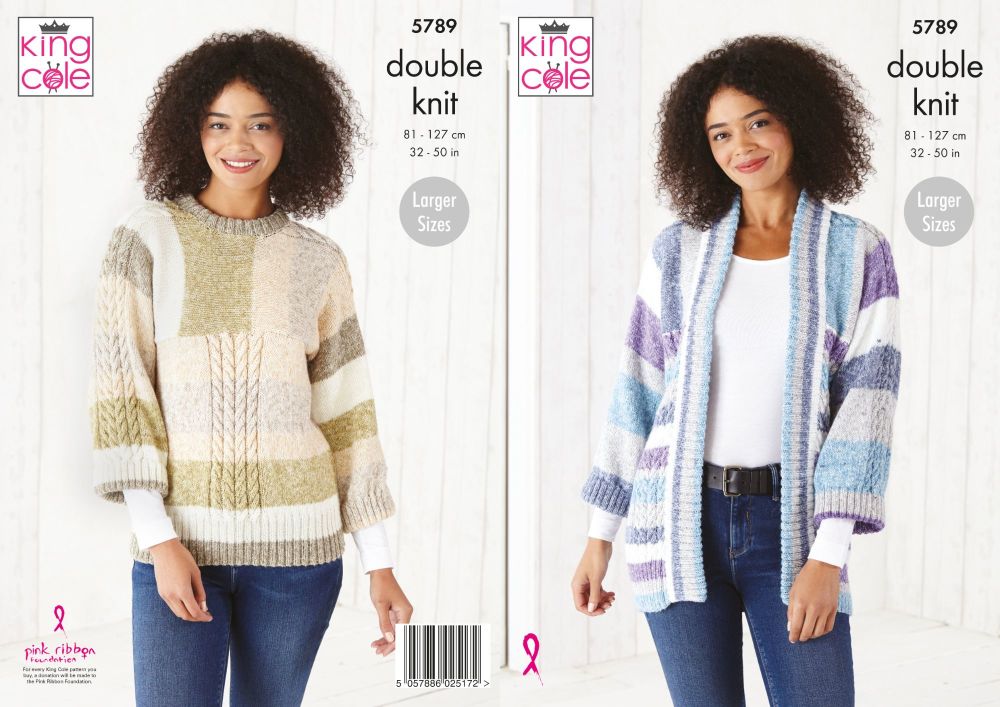 King Cole Pattern 5789 Ladies Sweater & Jacket