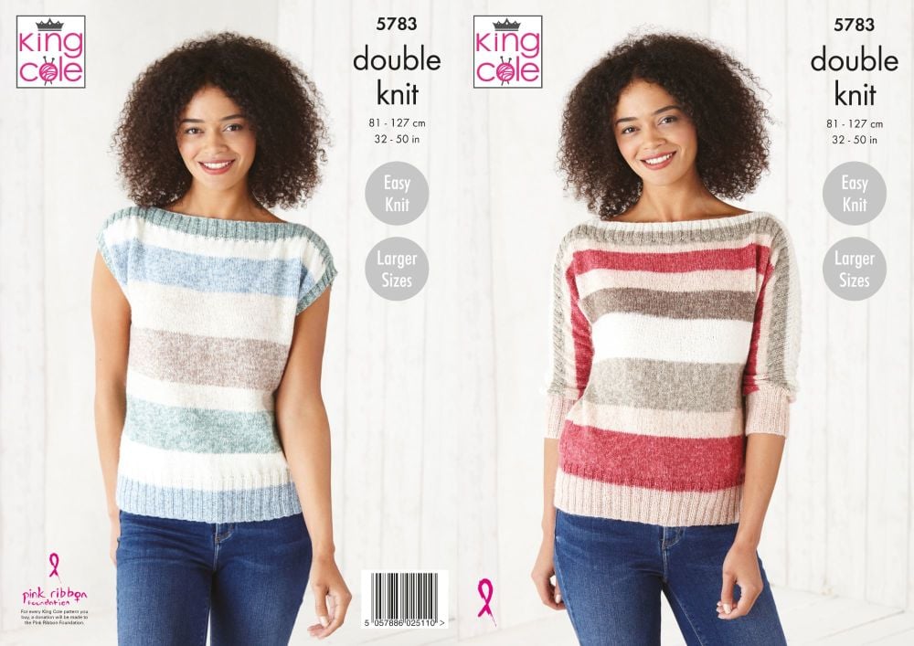King Cole Pattern 5783 Ladies Sweater & Top