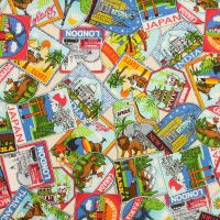 Makower - Around the World - Labels (£12pm)