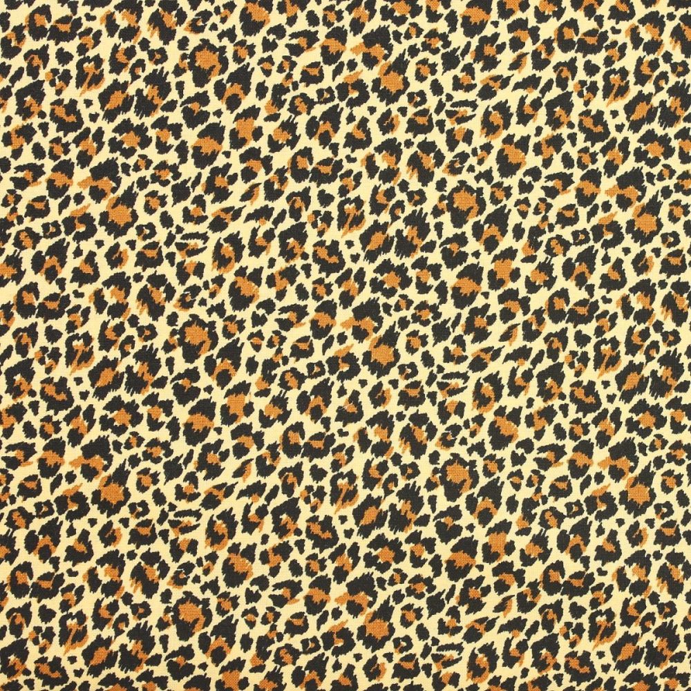 Makower - Around the World - Leopard Print Hessian (£12pm)