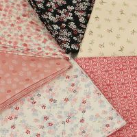Makower Tranquility Collection - Pink Collection 6 fat quarter bundle